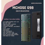 MCHOSE G98 Pro Keyboard 1ms Low Latency Wireless Advantage | 3mode forward circuit | Build is delici