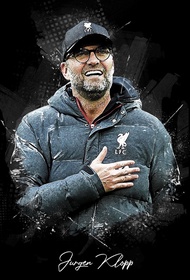 โปสเตอร์ Jurgen Klopp Liverpool ลิเวอร์พูล โปสเตอร์ติดผนัง ของแต่งบ้าน รูปภาพติดผนัง 77poster