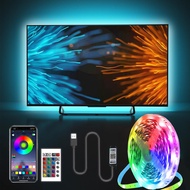 TV Backlight USB Powered LED Strip RGB 5050, for 24 60 Inch TV Mirror PC APP Control