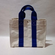 🟦狀況不錯的//HERMES//藍色手提帆布包