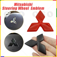 Car Steering Wheel Emblem Mitsubishi Logo Emblem ABS Steering Wheel Emblem Sticker for Mitsubishi