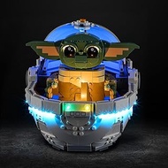 Vaodest LED Light for Lego 75403 Grogu with Hover-Pram Set,Design and Configuration Compatible with 