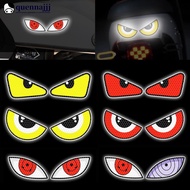 QUENNA 1Pair Reflective Car Motorcycle Stickers Devil Eyes Helmet Fairing Rear Window Decoration Dec