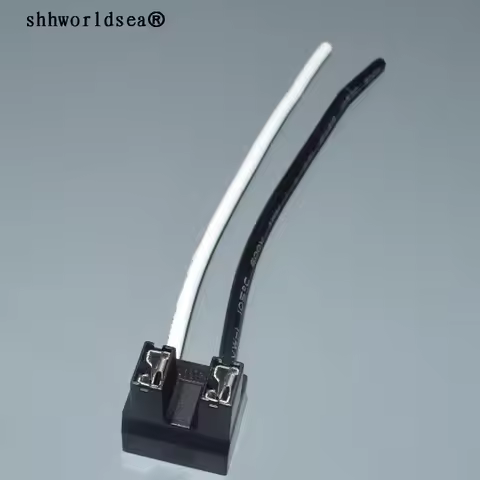 shhworldsea H7 6.3mm h2 Connector Female plastic Sockets Auto Car Bulb Lamp Adaptor With Wire