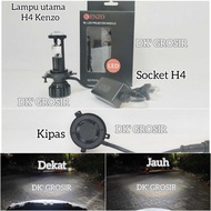 Kenzo H4 Projector LED Headlight Far Near White 30watt plus cooling fan