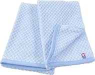 Imabari Towel, Lightweight, Thin, Pocotton Face Towel, Blue, Set of 2, 33 × 73 cm (13.0 x 28.7 inche