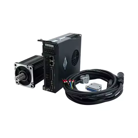 T3L Driver With RS485 1.3Nm 19MM 2A 3000RMP 80ST-M01330 220V Servo Motor 400W 80ST Servo Motor Kit