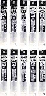 Pentel Refill Ink for EnerGel Liquid Gel Pen / 0.5mm Black Ink / Value Set of 10 Refills