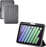 Elecom iPad mini (A17 Pro 2024) mini (6th Generation) Case Cover Flap Soft Leather Back Clear Sleep 
