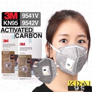 3M 9541V 9542V Earloop Headloop 1PC/PACK Active Carbon REMOVE ODOR Respirator KN95 PM2.5 3M N95 MASK