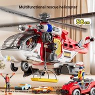 Children Boy Toys Oversized Multifunctional Racing Helicopter Rescue Vehicle 3-6 Years Old Boy Birth