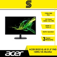 ACER EK221Q J0 21.5" FHD 120Hz VA Monitor