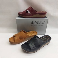 Franco Martini Ladies Casual Wedges (Black,Maroon Camel) 8650-DR3