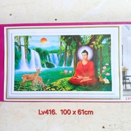 STONE PAINTING OF Shakyamuni Buddha (100 x 61cm) LV416