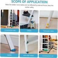2PCS(6.8/7.2/7.6/8.5mm)Non-slip rubber feet telescopic ladder single rubber round ladder Ready to Sh