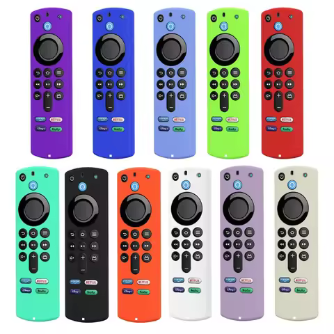 Silicone Protective Cover for Fire Stick 4K MAX/3rd Gen Fire TV Remote Glow-in-the-Dark Anti-Drop Du