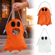 [WX] School Halloween Treat Bags Reusable Halloween Candy Bag Sturdy Oxford Cloth Trick Or Treat Bag