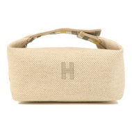 HERMES 羊毛Bride A Brac PM銀扣手挽袋