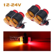 4x 8LED 12V/24V Red & Amber Side Marker Light Truck Light Indicator Trailer Truck Lorry Caravan Safe
