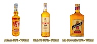 Club 99 Origins White 38%*700ml / Mc Dowell’s Origins 38%*750ml / Aclass 33%*700ml - 威士忌