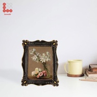 [Lovoski] Picture Frame Vintage Photos Photo Holder Decor Bedroom Baroque Frames B 7inch , Black, 7x