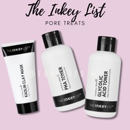 The Inkey List Pore Treats | Kaolin Clay Mask / PHA Toner / Glycolic Acid Toner