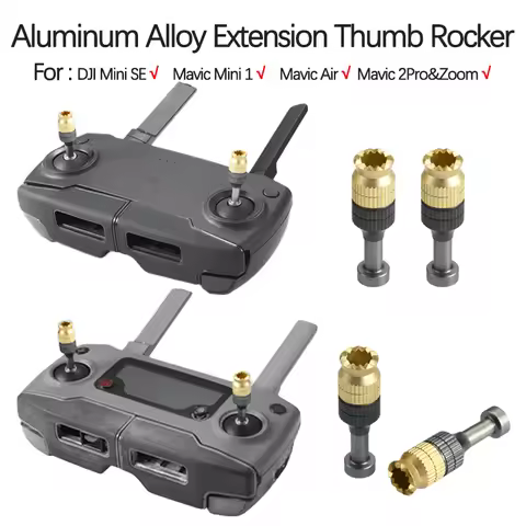 For DJI Mavic 2/Air/Mini 1 Remote Controller Aluminum Alloy Telescopic Extension Thumb Rocker Joysti