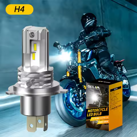 OXILAM H4 Motorcycle LED Light LED For Honda Yamaha Kawasaki Suzuki 6000K 12V H4 Moto Headlight Bulb
