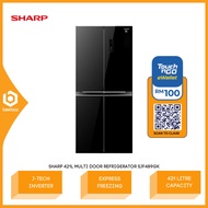 Sharp Multi Door Refrigerator 421 Litre Capacity J-Tech Inverter SJF489GK Peti Ais