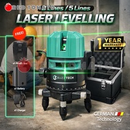 RED TOMATO 2 Line 5 Line Green Laser Level 360° Rotary Automatic Lazer Level Line Adjustable