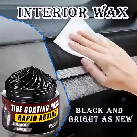 30/50G Car Interior Scratch Repair Paste -Tire Shine Restoration, Black Interior and Dashboard Plast