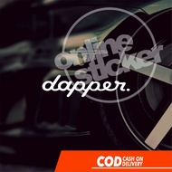 Dapper Stickers | Cutting lights up
