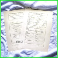✯ ✟ ♦ Blank Sample Birth Certificate and Mom & Baby Info Cheat Sheet and A4 CLEAR BOOK