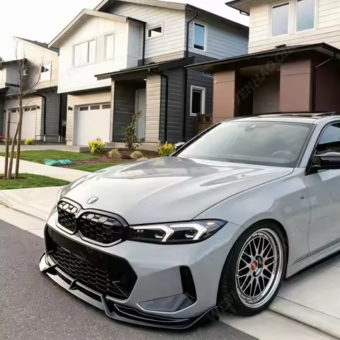 3Pcs ABS Front Bumper Lip Splitter Protector Cover For BMW G20 G21 Lci M Sport 330i 330e 320d M340i 