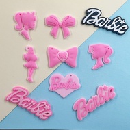 Pink Barbie Princess Kasut Tersumbat Comel Bunga Kasut Gancu Klip Rambut Aksesori Rambut Guka PVC Ga