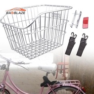 [Baoblaze] Rear Bike Basket Wire Basket for Foldable Bikes Hiking