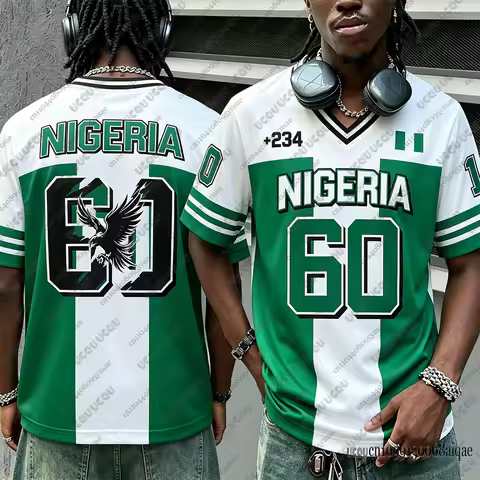 Summer Retro Football Jerseys For Men Classic Vintage Nigeria Style Soccer Jersey Quick Dry Breathab