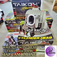 TAIKOM WAVE125 HEAD RACING  24/28MM SIAP CAM RACING