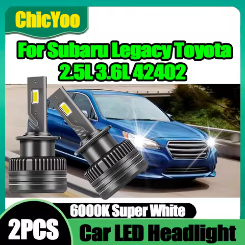 2PCS 6000K White HID Xenon Lights 30000LM High Power Canbus LED Headlight Bulbs 12V 24V For Subaru L