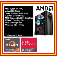 Gaming Value Pc Desktop AMD Ryzen 7 5700G/8GB/16GB/256GB SSD/512GB SSD/550W