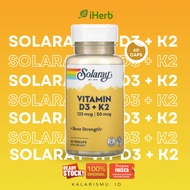 Solaray Vitamin D3 + K2 60 Capsules