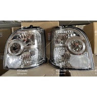 Kancil 02 Tail Lamp Albino Set // Tail Light TailLight Full White Clear kancil Belakang Lampu Belaka