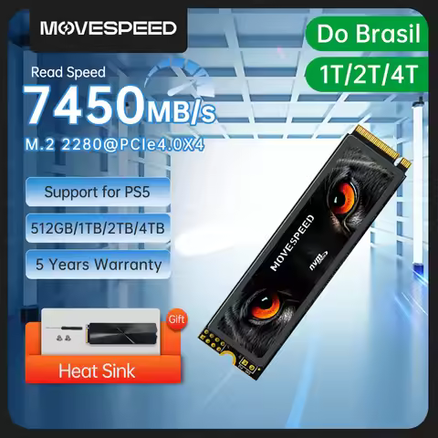 MOVESPEED 7450MB/s SSD NVMe M.2 2280 4TB 2TB 1TB Internal Solid State Hard Disk M2 PCIe 4.0x4 2280 S