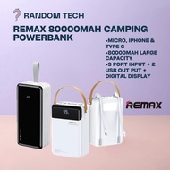 REMAX [80000MAH] ORIGINAL 80000mAh QC3.0 Quick Fast Charging Camping Power Bank 22.5w PD USB C Type 