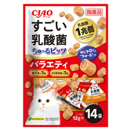 INABA CIAO 啾嚕 超厲害1兆乳酸菌啾嚕迷你肉泥夾心捲  鮪魚+雞肉  168g  1袋