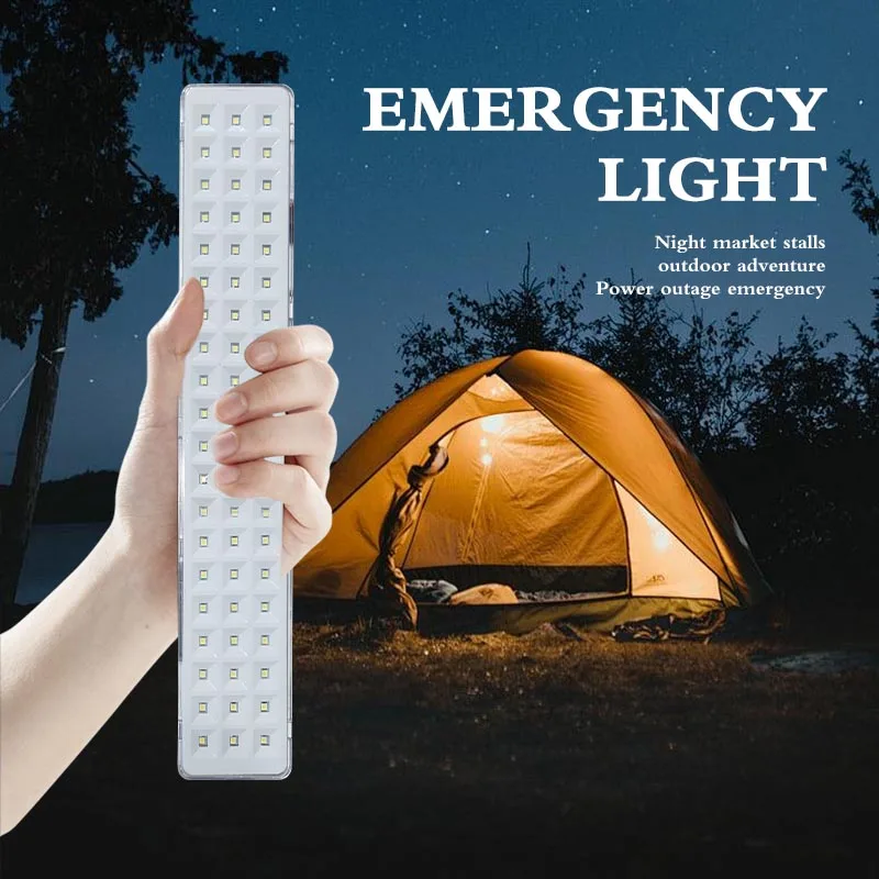 【Innovative】 60LED Emergency Lamp Handheld Emergency Evacuation Lighting Wall-mounted Rechargeable F