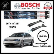 BOSCH Aerotwin Plus Multi Clip WIPER SET 26"+18" A864S 3397007864 Volkswagen Passat Golf VII GTI