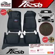 5D Black Car Deep Dish Matting for Ford Fiesta 2009 2010 2011 2012 2013 2014 2015 2016 2017 2018 201