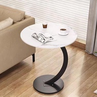 โต๊ะกาแฟ/โต๊ะทานอาหารทรงกลม โต๊ะกินข้าว 40x60x30 ซม.ต๊ะข้าง โต๊ะกาแฟ สอดเข้าใต้เตียงได้