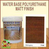 ( 1L ) 383 MATT PU COAT WATER BASE POLYURETHANE P.U EXTERIOR AND INTERIOR WOOD VARNISH